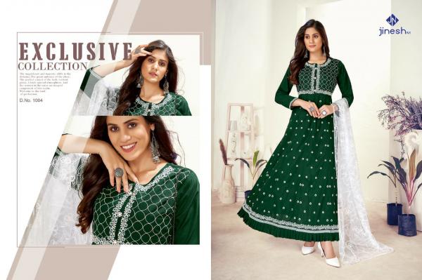 Jinesh Nx Rimzim Silk  Designer Wear Kurti With Dupatta Collection